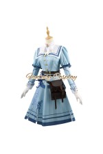 Identity V Doctor Emily Dyer Eternal Flower Taxidermist Blue Cosplay Costume